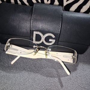 Dolce and Gabbana rimless eyeglasses